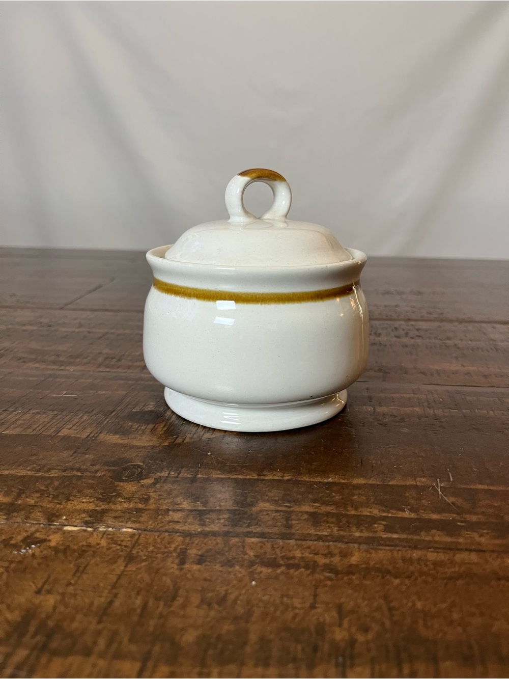 Vintage: Genuine Stoneware Sugar Bowl from Japan